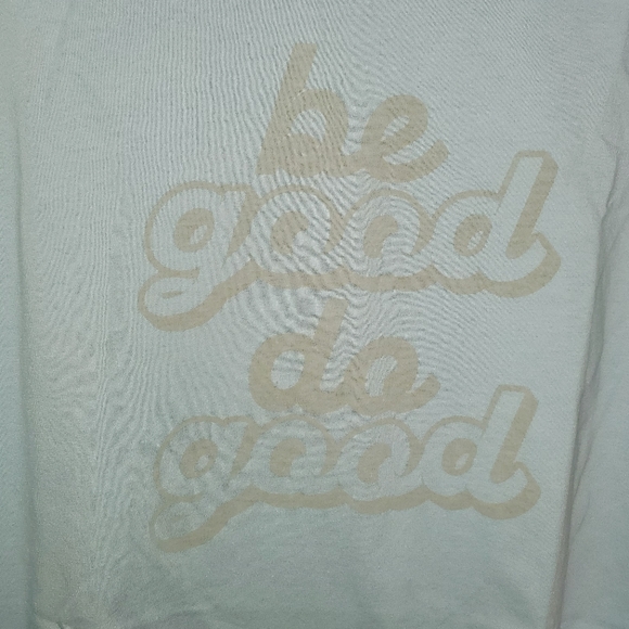 Time and Tru NWT Sleeveless Crew Neck "be good do good" Relaxed Fit Tank 829 - Picture 4 of 5